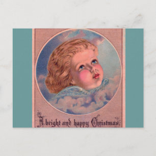 Victorian Cherub-julkort Helg Vykort