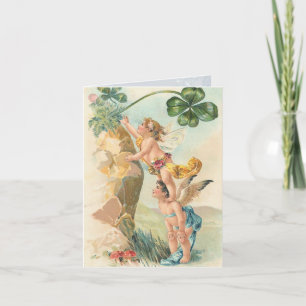Victorian Cherub Note Cards Kort