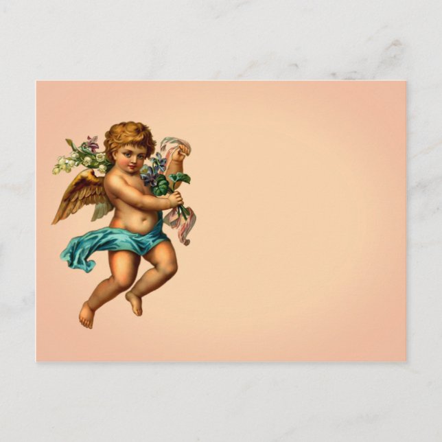 Victorian Cherub Vykort (Framsida)