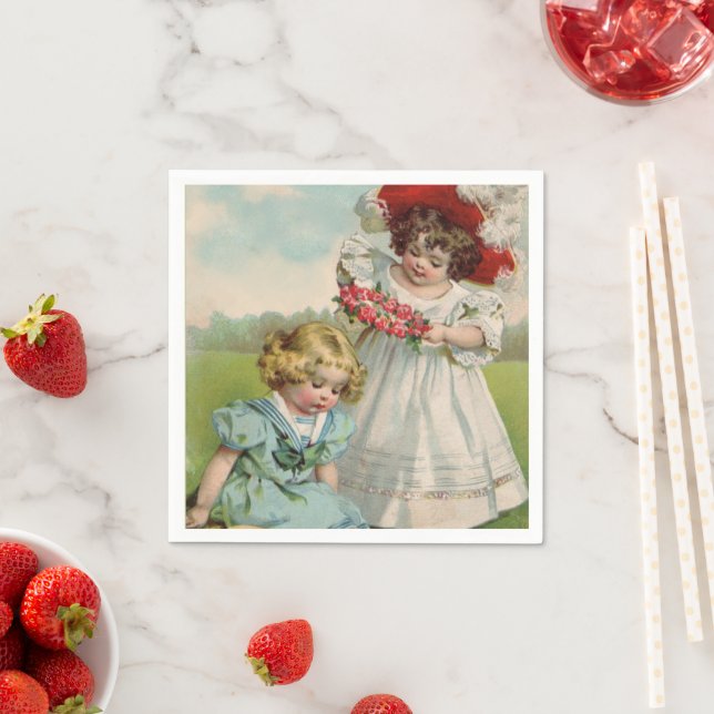 Victorian Children Pappersservett (Insitu)