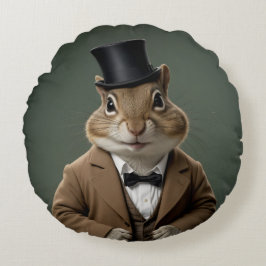 Victorian Chipmunk Rund Kudde