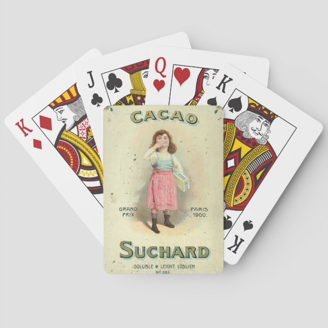 Victorian Chocolate Kiss Girl Sugar Casinokort (Baksidan)