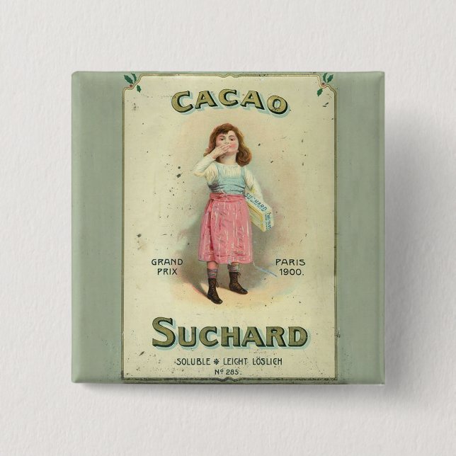 Victorian Chocolate Kiss Girl Sugar Knapp (Framsida)