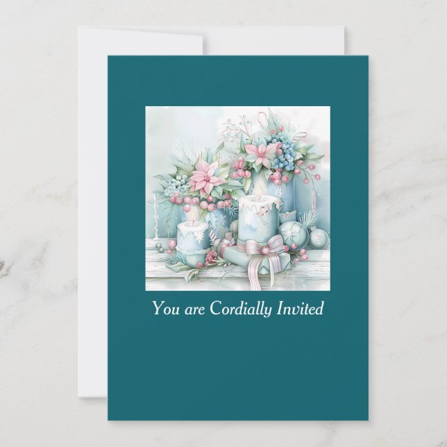 Victorian Christmas Celebration Invitation Inbjudningar (Framsida)