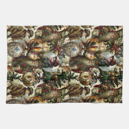 Victorian Christmas Elegance Kökshandduk