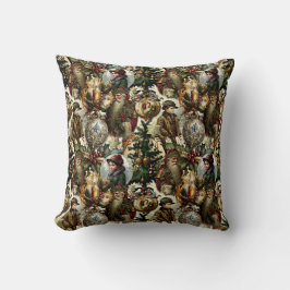 Victorian Christmas Elegance Kudde