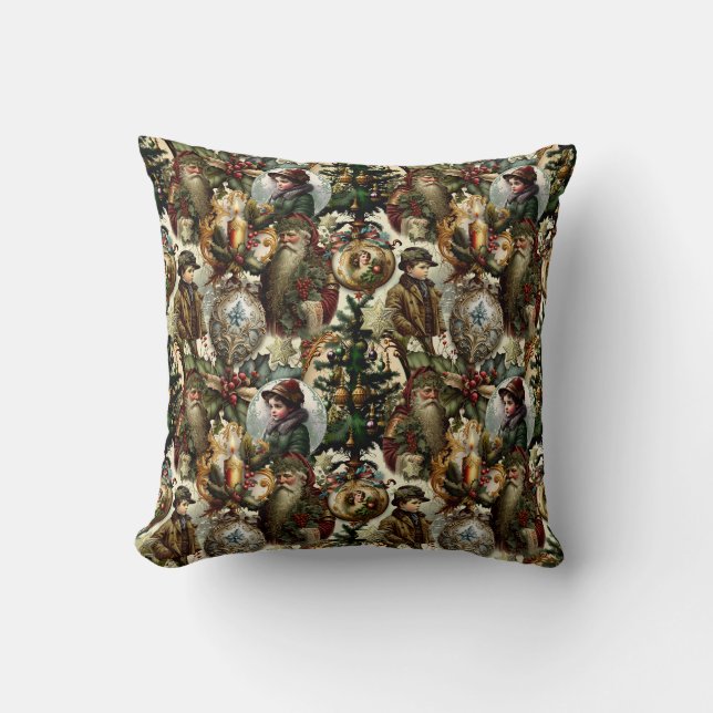 Victorian Christmas Elegance  Kudde (Framsida)