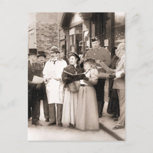 VICTORIAN CHRISTMAS SÅNG SINGERS HELG VYKORT