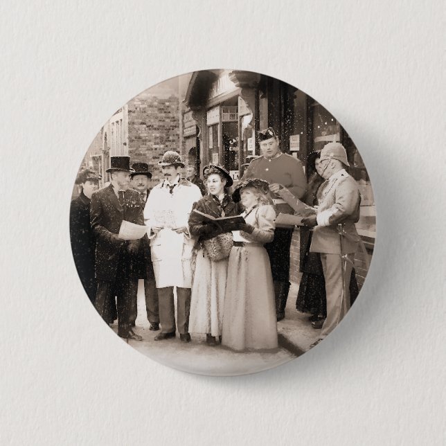 VICTORIAN CHRISTMAS SÅNG SINGERS KNAPP (Framsida)