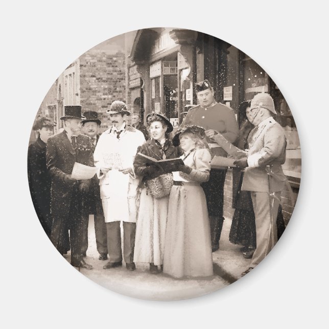 VICTORIAN CHRISTMAS SÅNG SINGERS MAGNET (Framsidan)