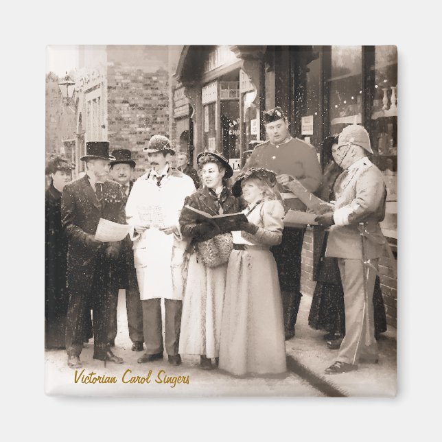 VICTORIAN CHRISTMAS SÅNG SINGERS MAGNET (Framsidan)