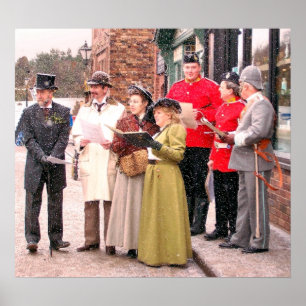 VICTORIAN CHRISTMAS SÅNG SINGERS POSTER