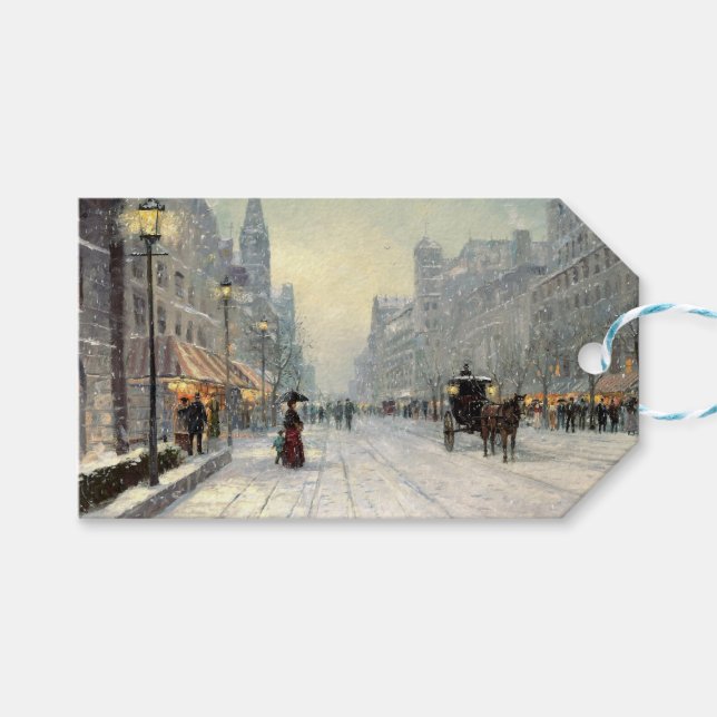 Victorian City julgatuscen Presentetikett (Framsidan (Horisontell))