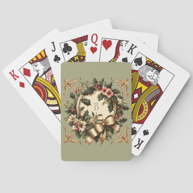 Victorian/Classic/Vintage-jul Casinokort (Baksidan)