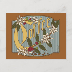 Victorian Coffee-tecken Vykort