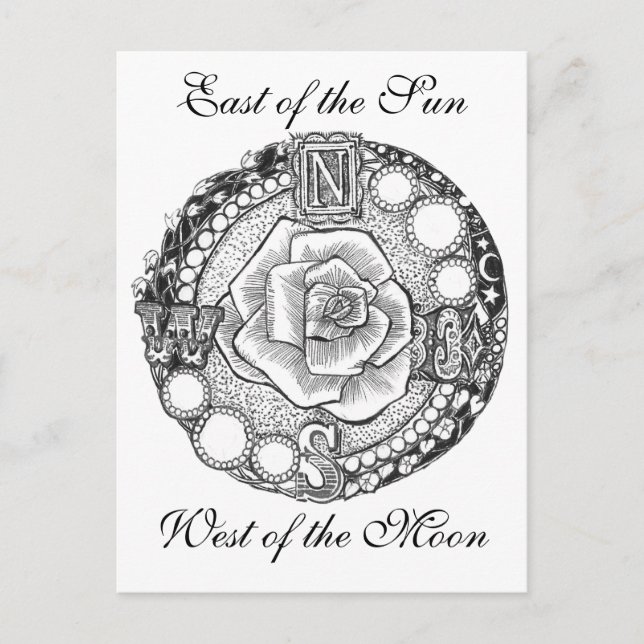 Victorian Compass Ro Vykort (Framsida)