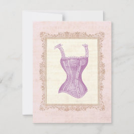 Victorian Corset Lingerie Möhippa Inbjudningar