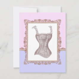 Victorian Corset Lingerie Möhippa Inbjudningar