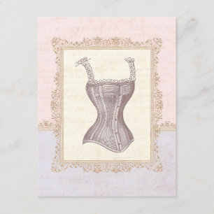 Victorian Corset Lingerie Möhippa Inbjudningar