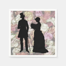 Victorian Couple Pappersservett