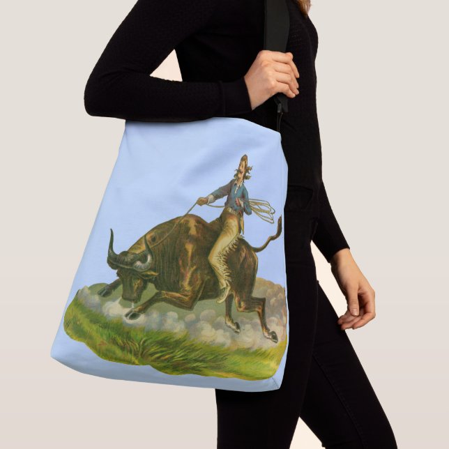 Victorian cowboytjur axelväska (Närbild)