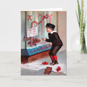 Victorian Creepy Slicka mig Helgkort