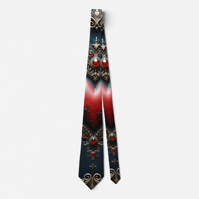 Victorian Crimson Gothic Heart  Slips (Framsida)