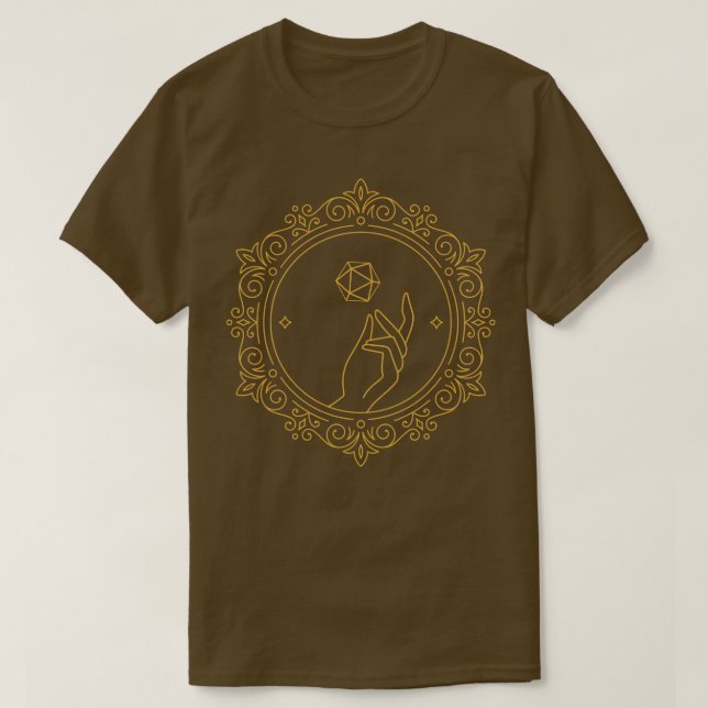 Victorian D20 Dice Tabletop RPG T Shirt (Design framsida)