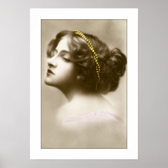 Victorian dam cameo stil pose poster (Framsidan)