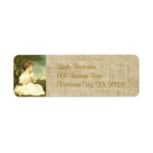 Victorian Dam Garden Returetiketters Returadress Etikett