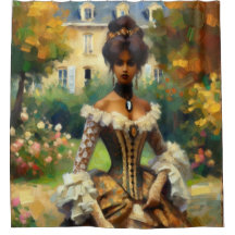 Victorian Dam i Garden Shower Curtain