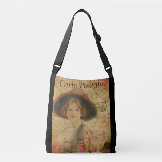 Victorian Dam in Paris Design Tote Bag Axelväska (Framsida)
