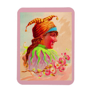 Victorian dam jester magnet