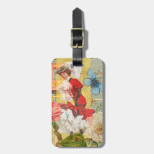 Victorian Dam Woman Roligt Carriage Bagagebricka
