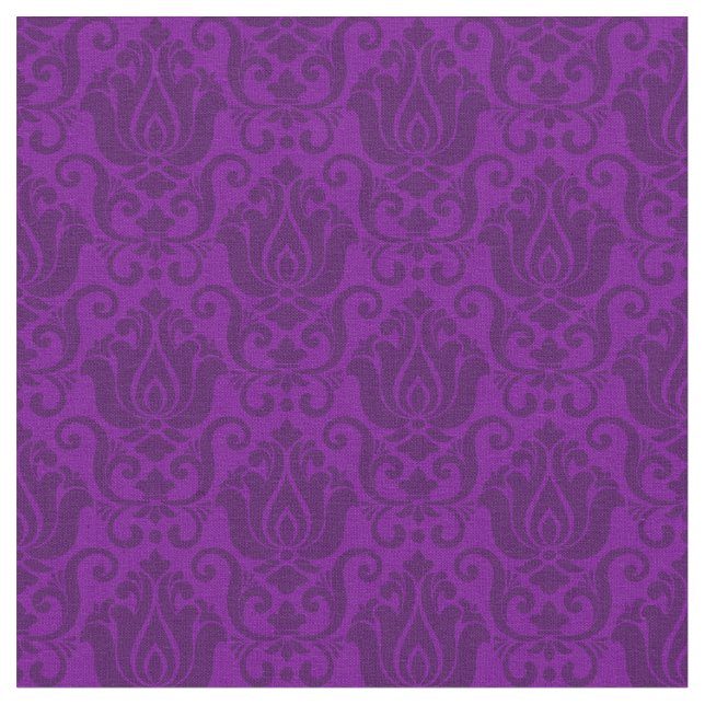 victorian damask antique purple wallpaper ornate tyg (Närbild)