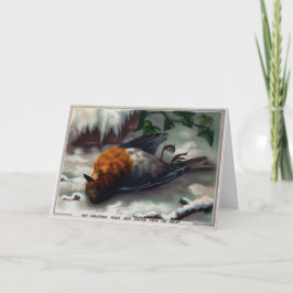 Victorian Dead Bird-julkort Helgkort