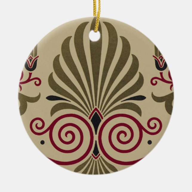 Victorian Design #10 vid VictoriaShaylee Julgransprydnad Keramik (Framsidan)