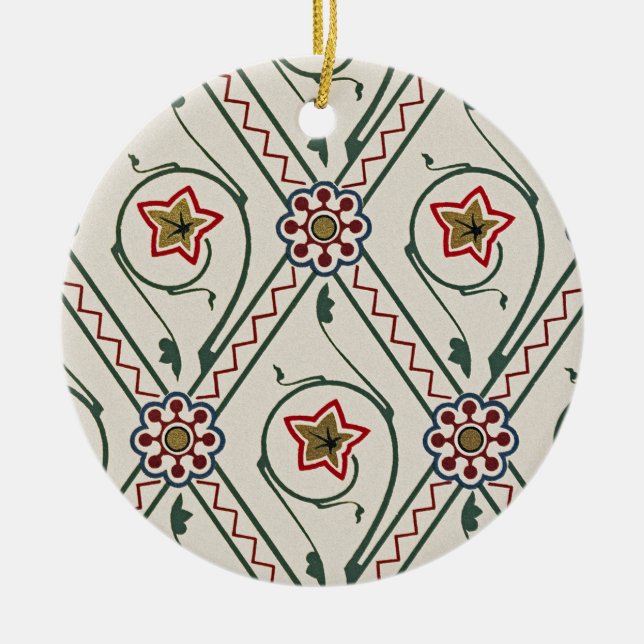 Victorian Design #3 vid VictoriaShaylee Julgransprydnad Keramik (Framsidan)