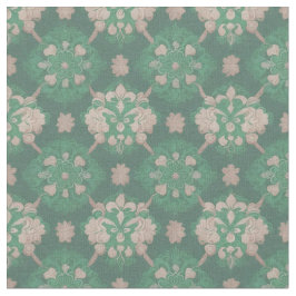 Victorian Design Grönt och Ivory Fabric Tyg