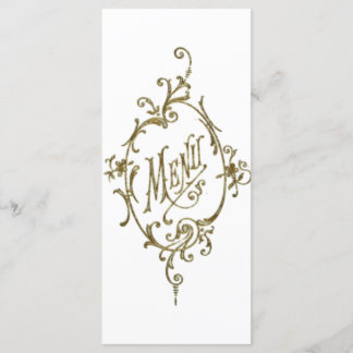 Victorian Design Menu Meny