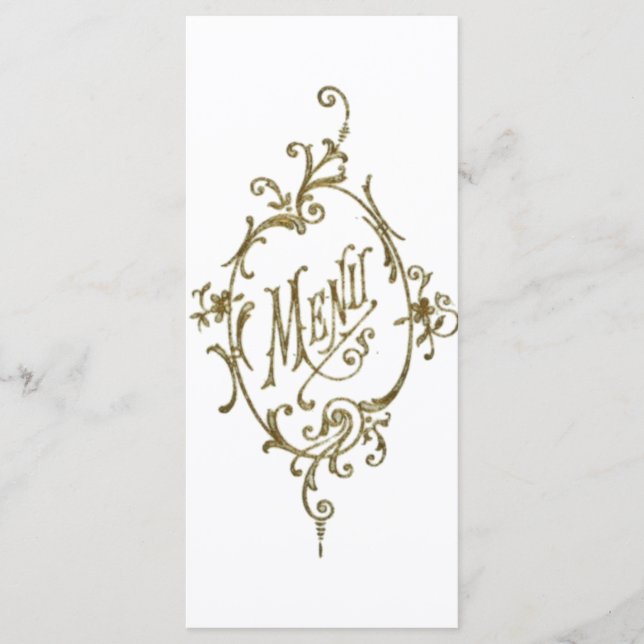 Victorian Design Menu Meny (Framsida)