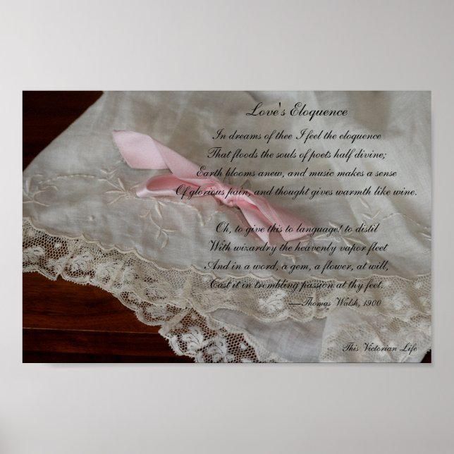 Victorian dikt—Kärlek Eloquence (1900) Poster (Framsidan)