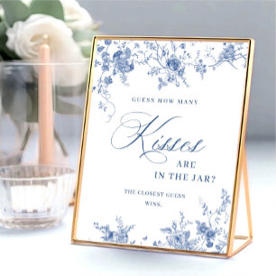 Victorian Dusty Blue Fransk Garden Möhippa Poster