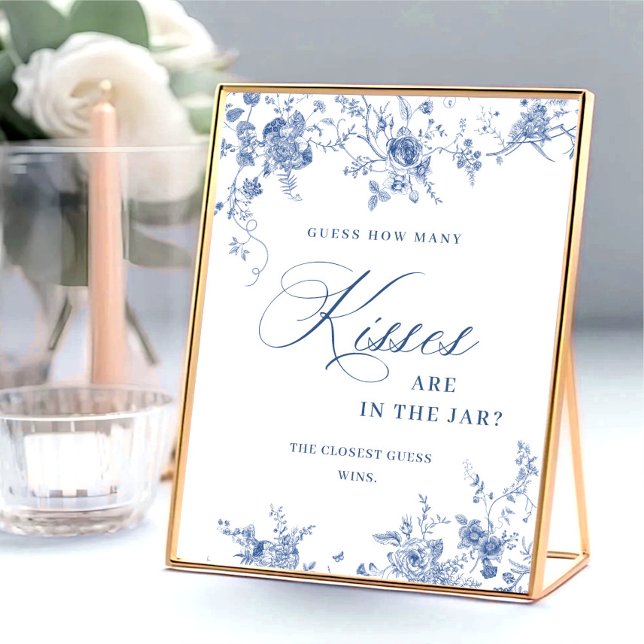 Victorian Dusty Blue Fransk Garden Möhippa Poster (Skapare uppladdad)