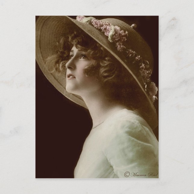 Victorian Edwardian Sepia Hand Tfärgat vykort 2 (Framsida)