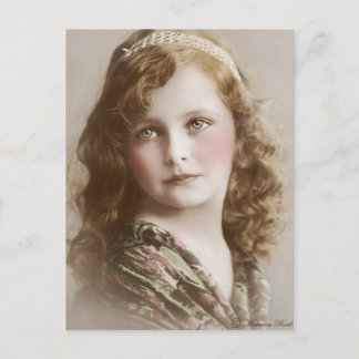 Victorian Edwardian Sepia Hand Tved Postcard 14 Vykort