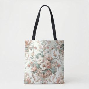Victorian Elegance: Soft Pastel Mönster Tygkasse