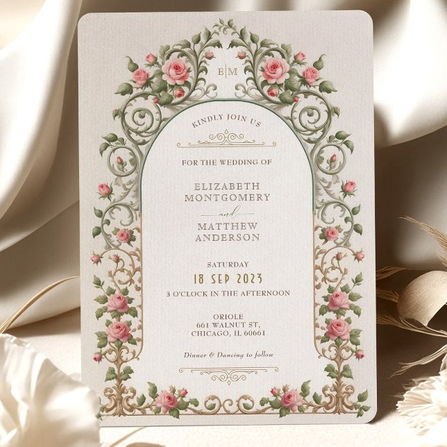Victorian Elegance Wedding Suite Inbjudningar (Skapare uppladdad)