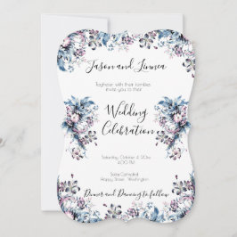 Victorian Elegant Flowers i Artdeco Stil Inbjudningar