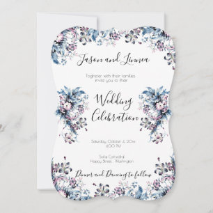 Victorian Elegant Flowers i Artdeco Stil Inbjudningar